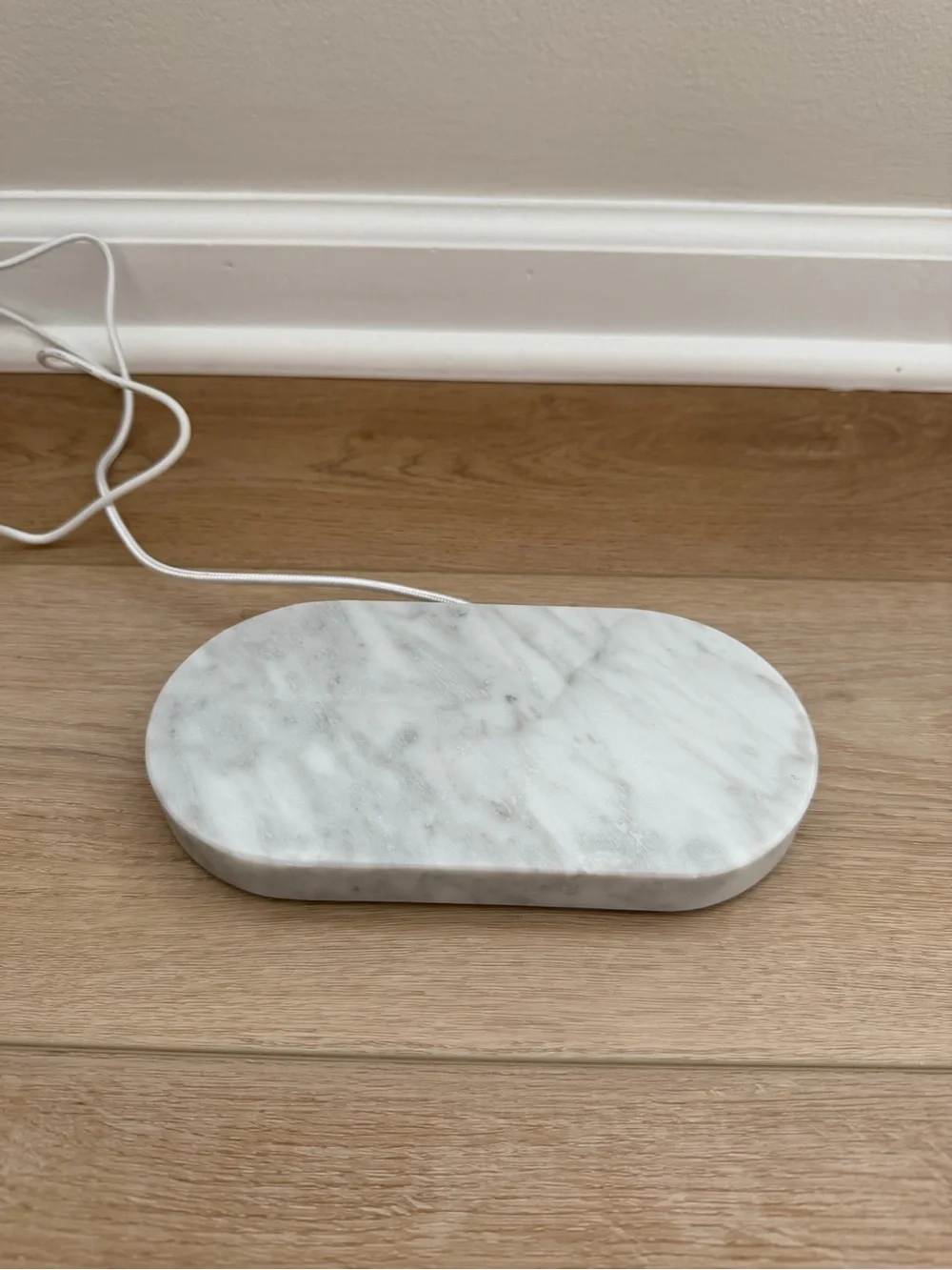 Dual Wireless Charging Pad in Genuine Marble